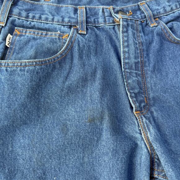 Men's Carhartt FR Flame Resistant Dark Wash Denim Work Blue Jeans Sz 32 x 32 - Picture 6 of 8